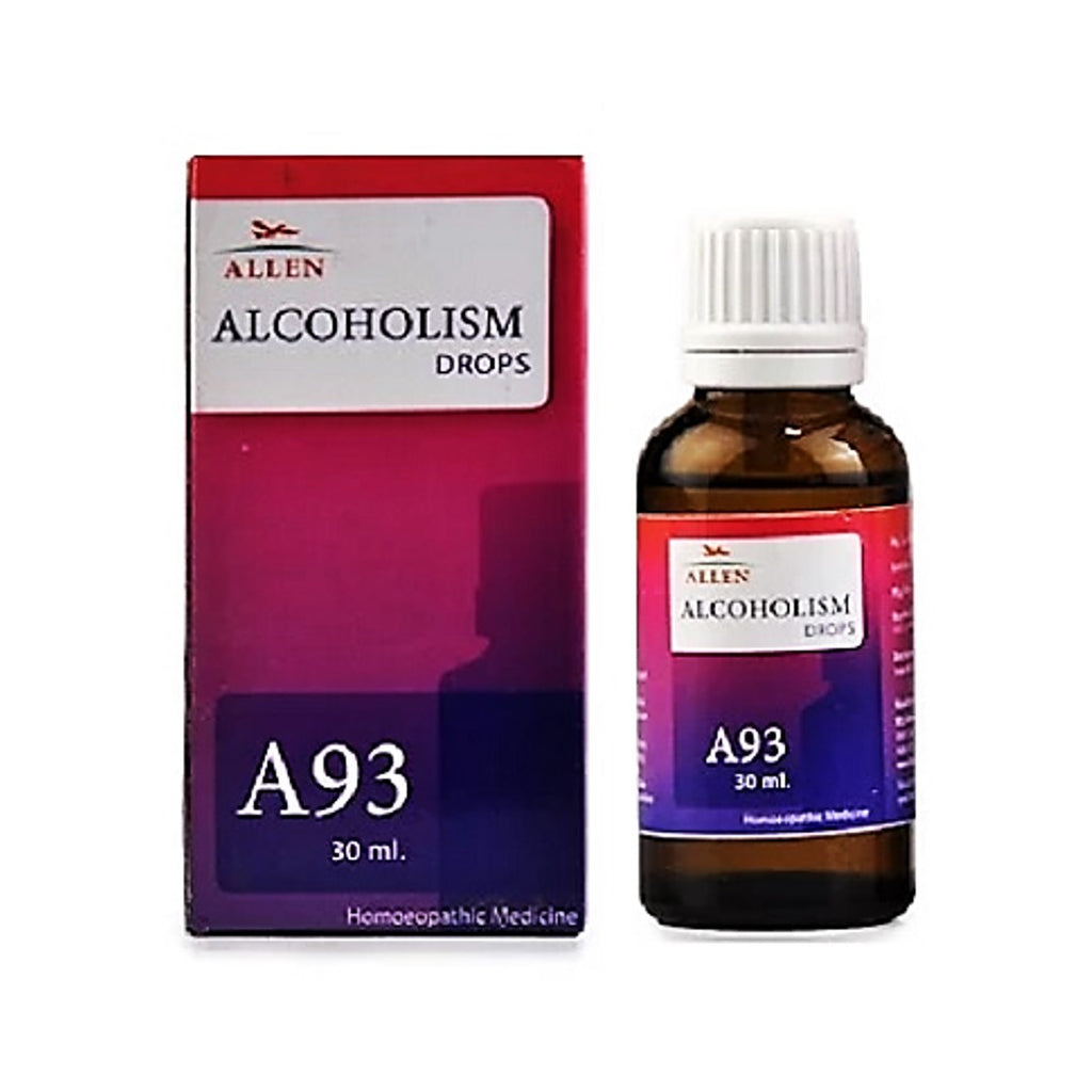 Allen A93 Homeopathy Alcoholism Drops, Lowers Urge of Alcohol Intake