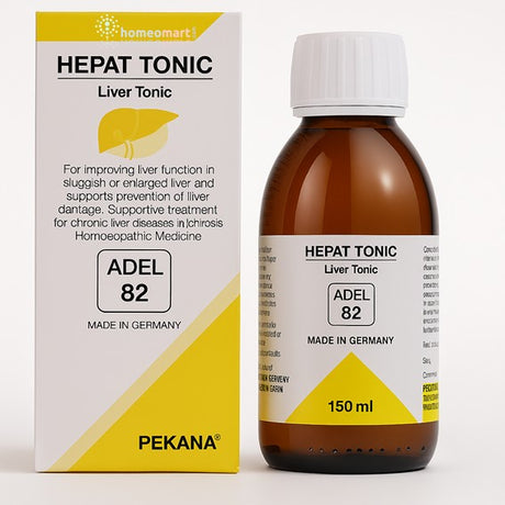 Hepat tonic bottle and packaging with 'Pekana' branding on a white background