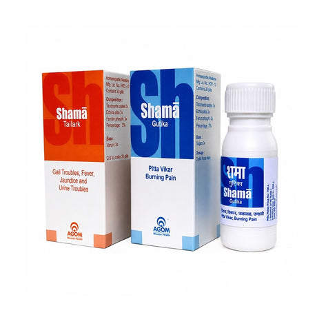 Agom Shama Gutika & Tailark – Ayurvedic Relief for Acidity, Burning Sensation