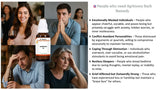 Collage of people with text about Agrimony Bach Remedy and its uses.