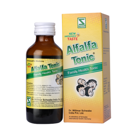 Schwabe Alfalfa Tonic Weakness, Digestion issues, Stress, Sleep Disorders 100ml