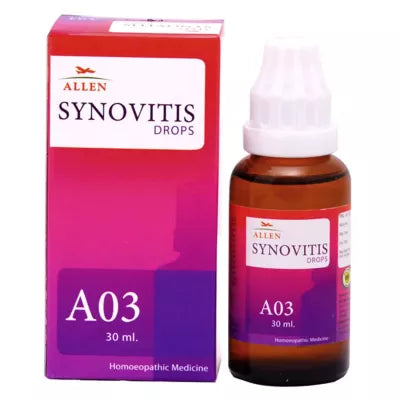 Allen A03 Homeopathy Synovitis Drops  for Joint Inflammation and Pain Relief
