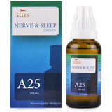 Allen Nerve & Sleep Drops packaging and bottle on a white background