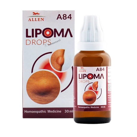 Allen A84 homeopathy Lipoma Drops for non cancerous fatty clumps in body treatment, fatty lump remedy, lipoma drops,