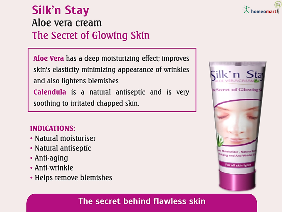 SBL Silk n Stay Aloevera Cream for Natural Glowing Flawless Skin