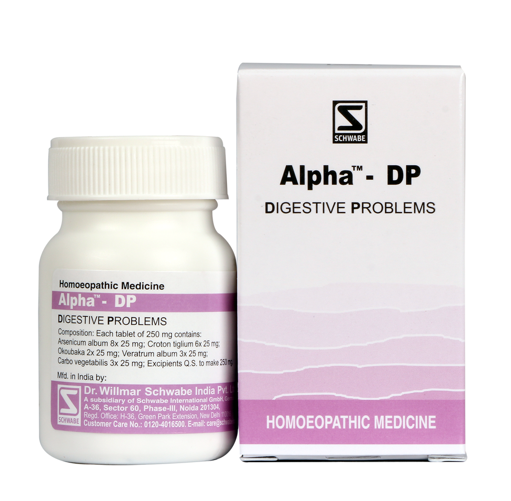 Schwabe Alpha DP homeopathy Tablets for Gastro Intestinal Disorders, Nausea, Diarrhoea indigestion