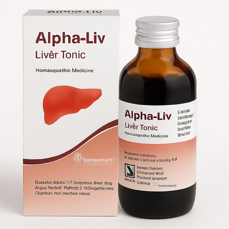 Alpha-Liv Liver Tonic bottle and packaging on a white background