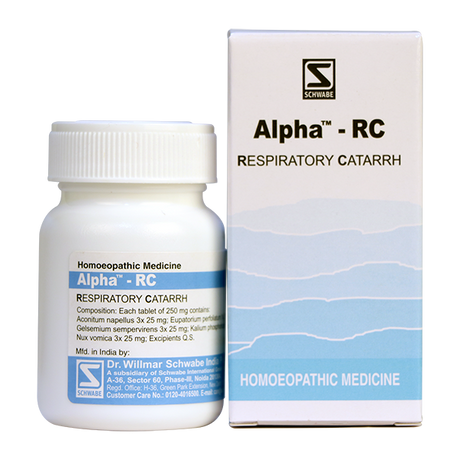 Schwabe Alpha RC Tablets for inflammation of nasal cavities & larynx