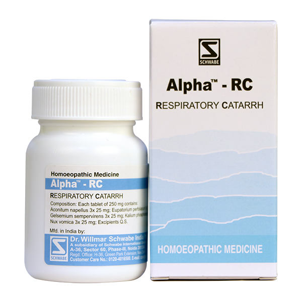 Schwabe Alpha RC Tablets for inflammation of nasal cavities & larynx