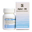 Alpha-RC respiratory catarrh medicine bottle and packaging on a white background