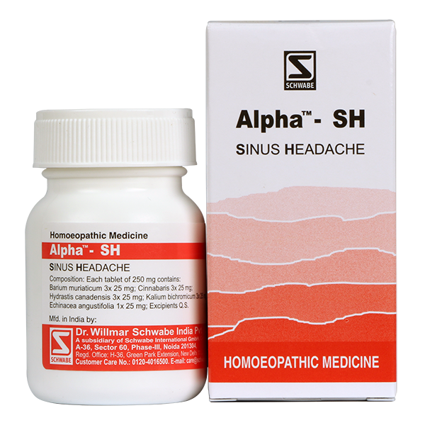 Schwabe Alpha SH Tablets for Sinus Headache, Sinusitis