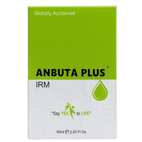 Anbuta PlusIRM packaging with green and white design on a white background