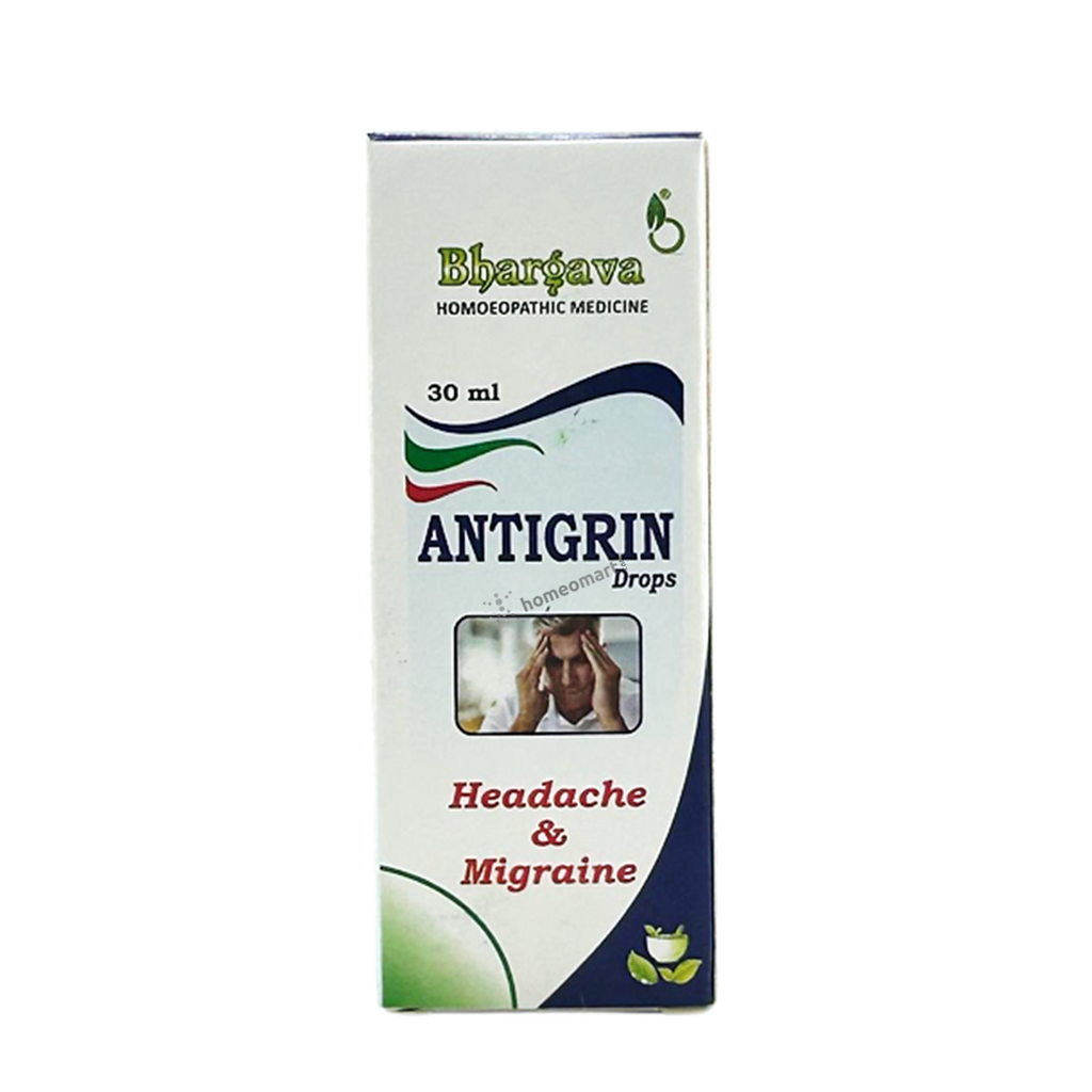 Bhargava Antigrin drops for Headache & Migraines 10% Off
