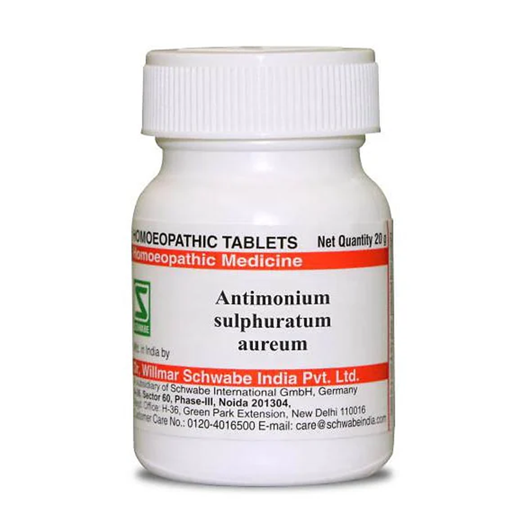 Antimonium Sulphuratum Aureum Tablets 3x, 6x