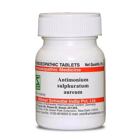 Antimonium Sulphuratum Aureum Tablets 3x, 6x