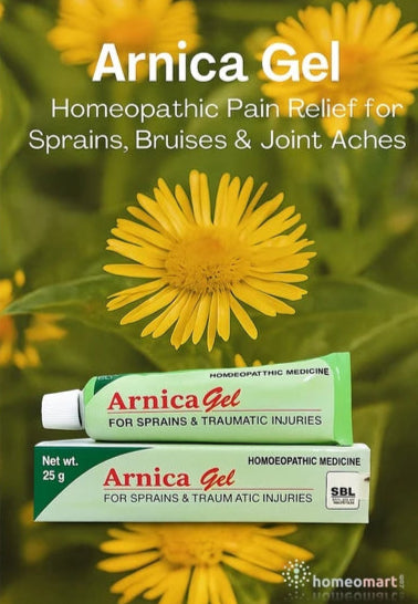 Soothe sprains, ease bruises, and calm sore muscles with the trusted power of SBL Arnica Gel — your go-to homeopathic remedy for everyday injuries.