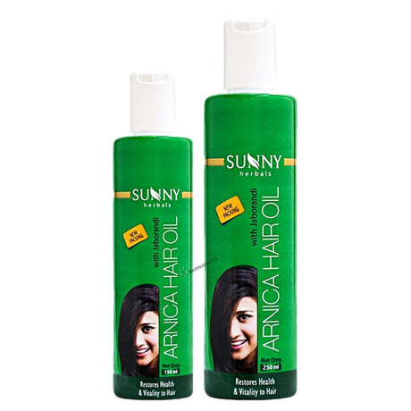 Sunny Herbals Arnica Hair Oil with Jaborandi,non greasy hair oil india, hair growth oil herbal, jaborandi hair oil, neem hair oil for scalp, buy arnica hair oil online