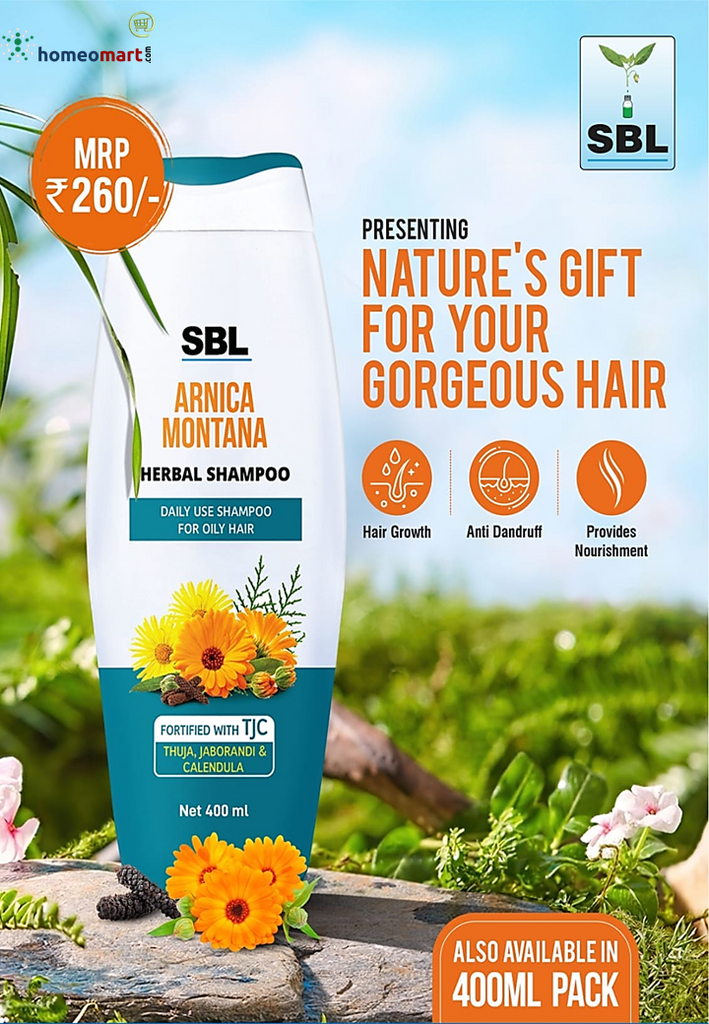 Hair growth stimulating shampoo - SBL Arnica Montana Herbal  Shampoo