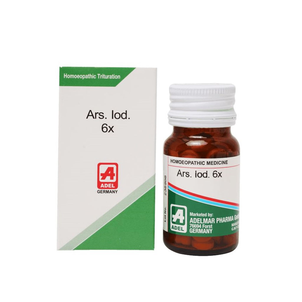 Adel German Homeopathy Arsenicum lodatum 3x, 6x Trituration Tablets