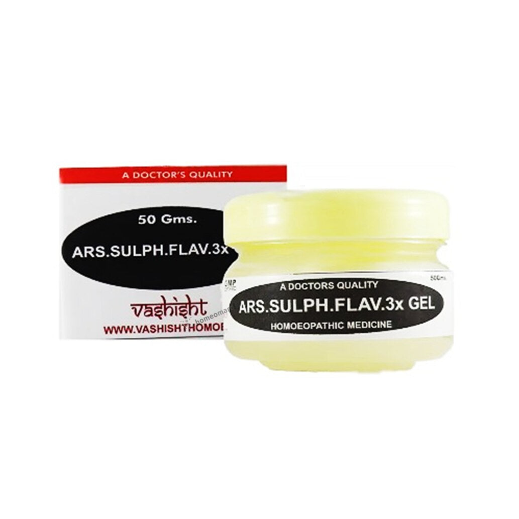 Vashisht Arsenic Sulph Flav. 3x gel for Leucoderma