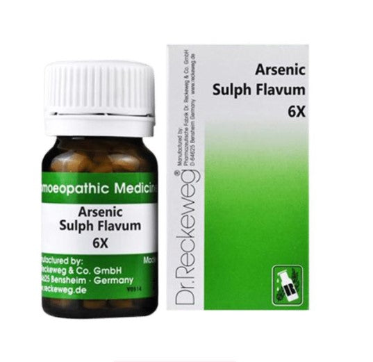German Arsenic Sulphuratum Flavum Homeopathy Trituration Tablets 3x 4x 6x