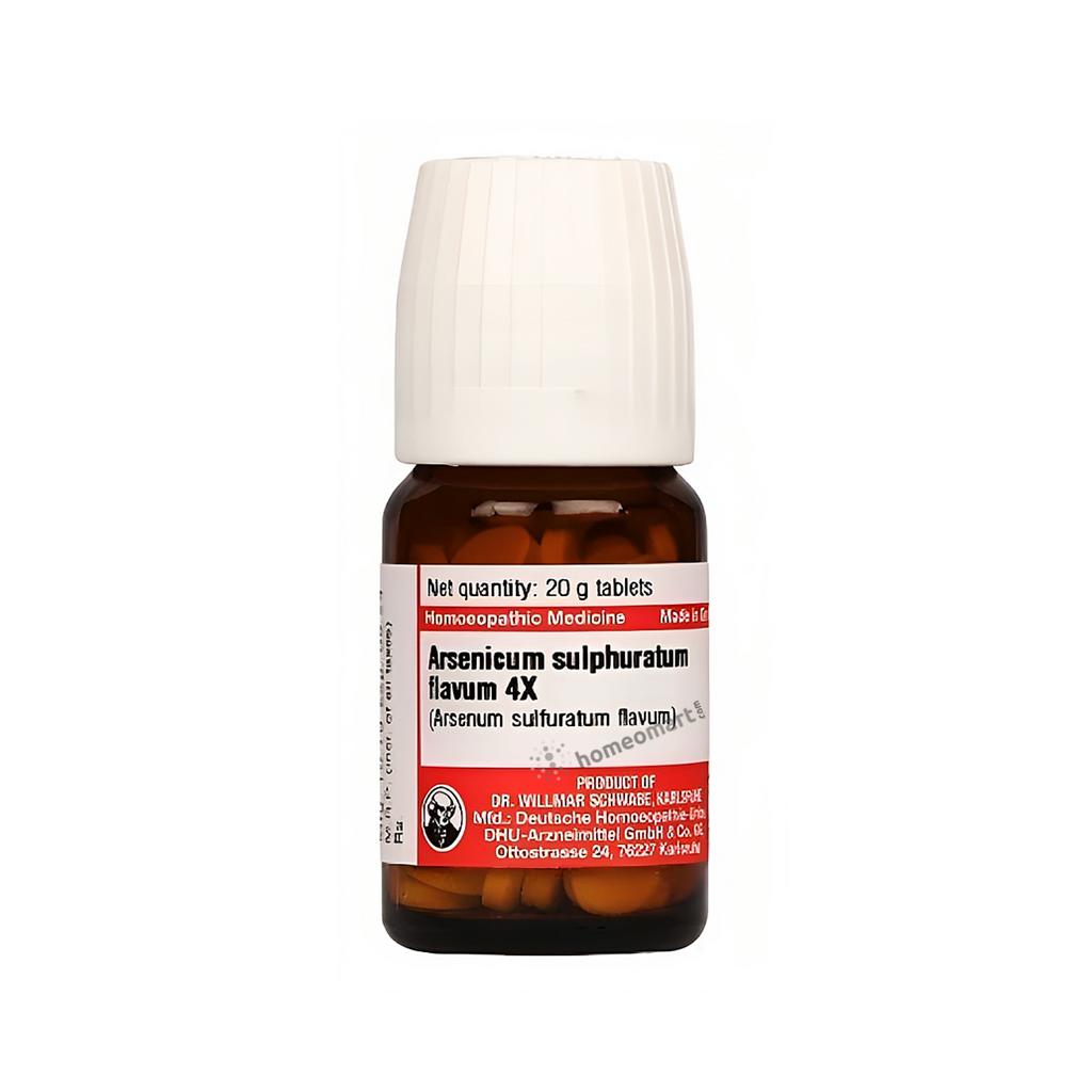 Arsenicum Sulphuratum Flavum 3x, 6x Trituration Tablets