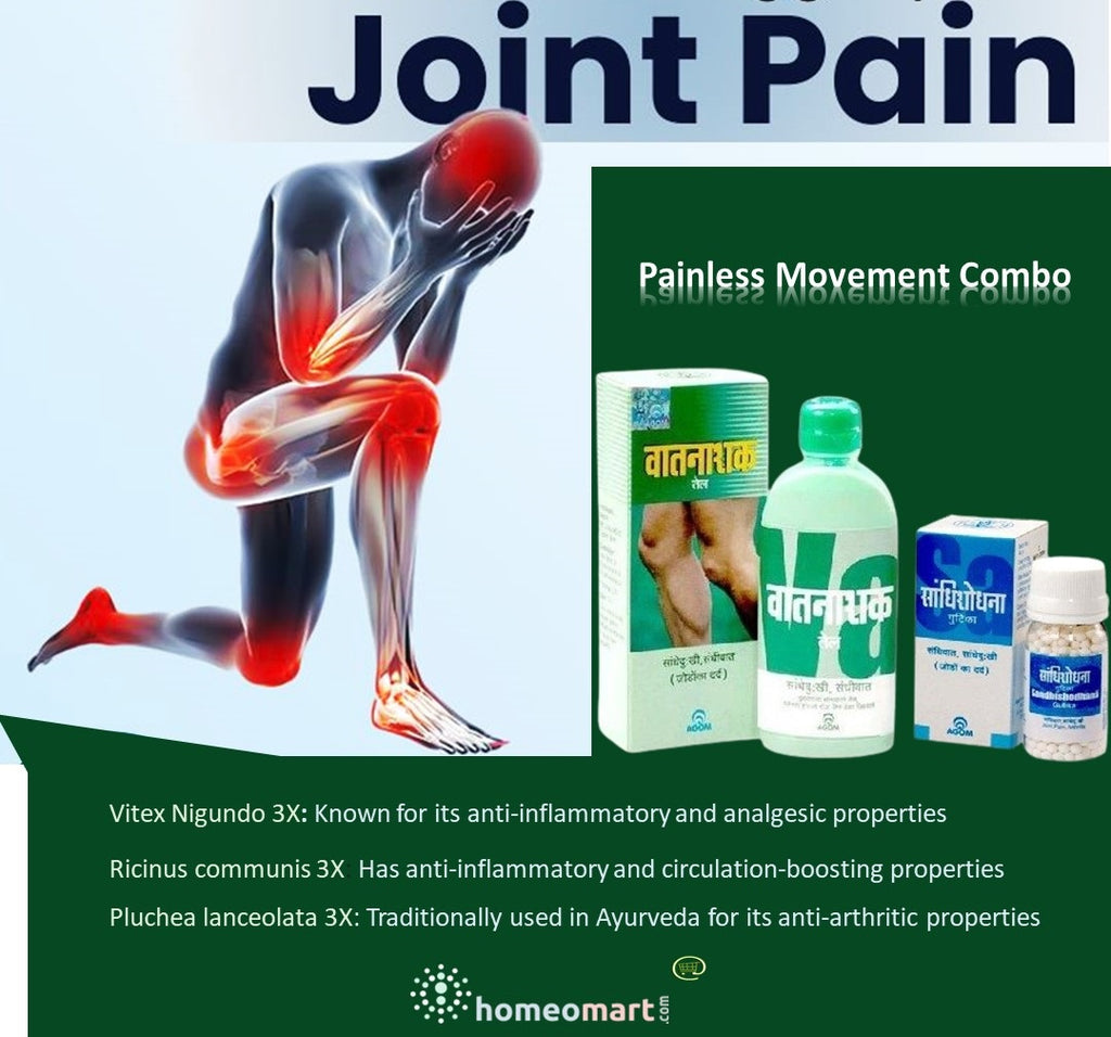 Joing pain relief combo in pills and oil