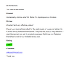 Homeopathy Asthma relief Kit customer review