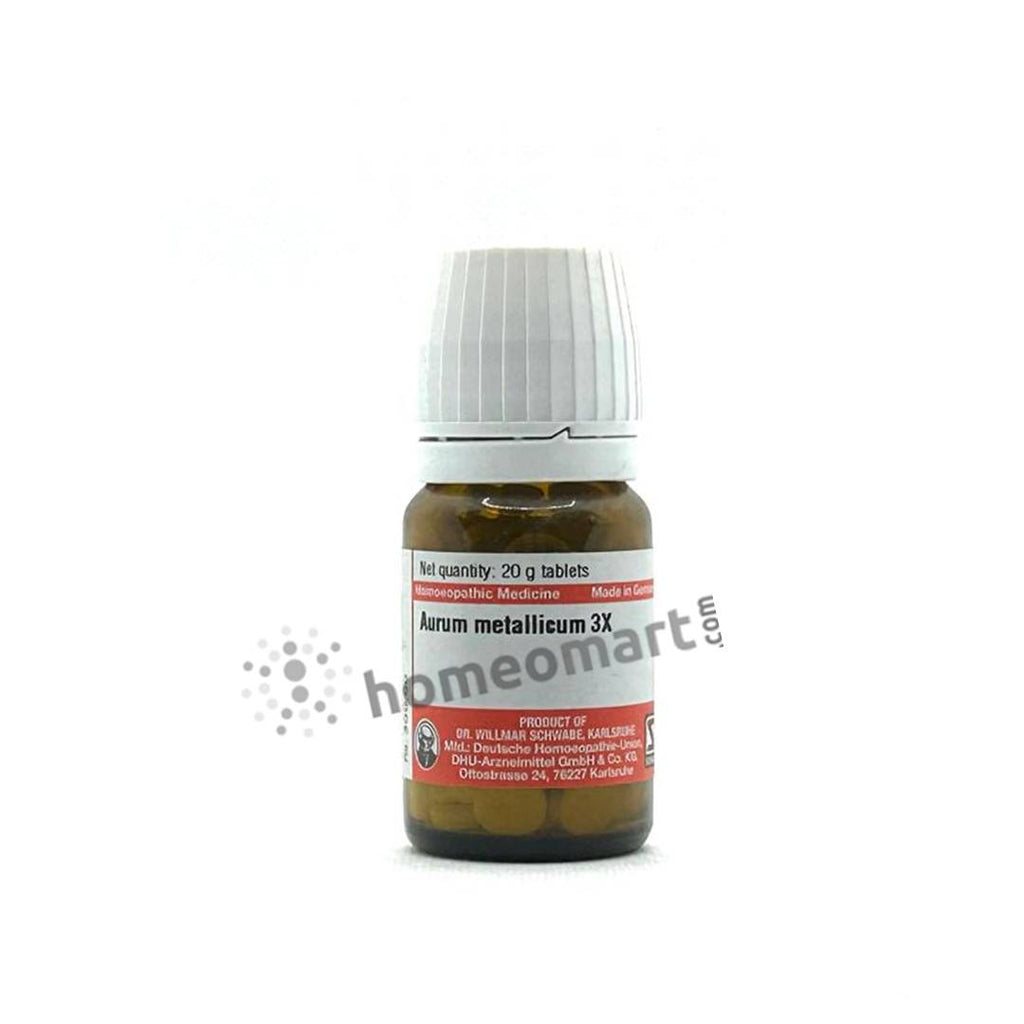German Aurum Metallicum Homeopathy Trituration 3X