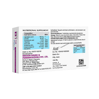 Composition, Indications, Dosage of Bakson's B12 Plus Tablets