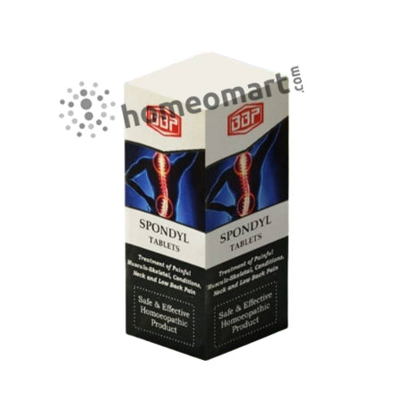 BBP Spondyl Tablets offer homeopathic relief from cervical spondylosis, neck pain, stiffness, vertigo & musculoskeletal discomfort.