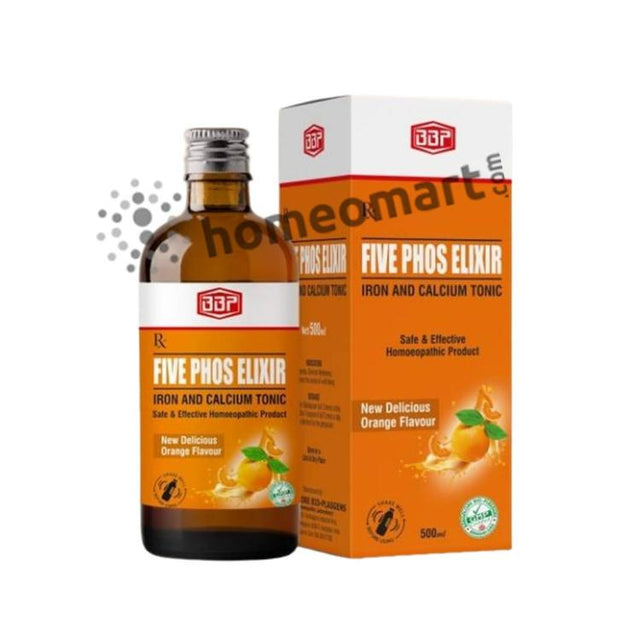 BBP Five Phos Elixir iron & calcium tonic for anaemia, fatigue