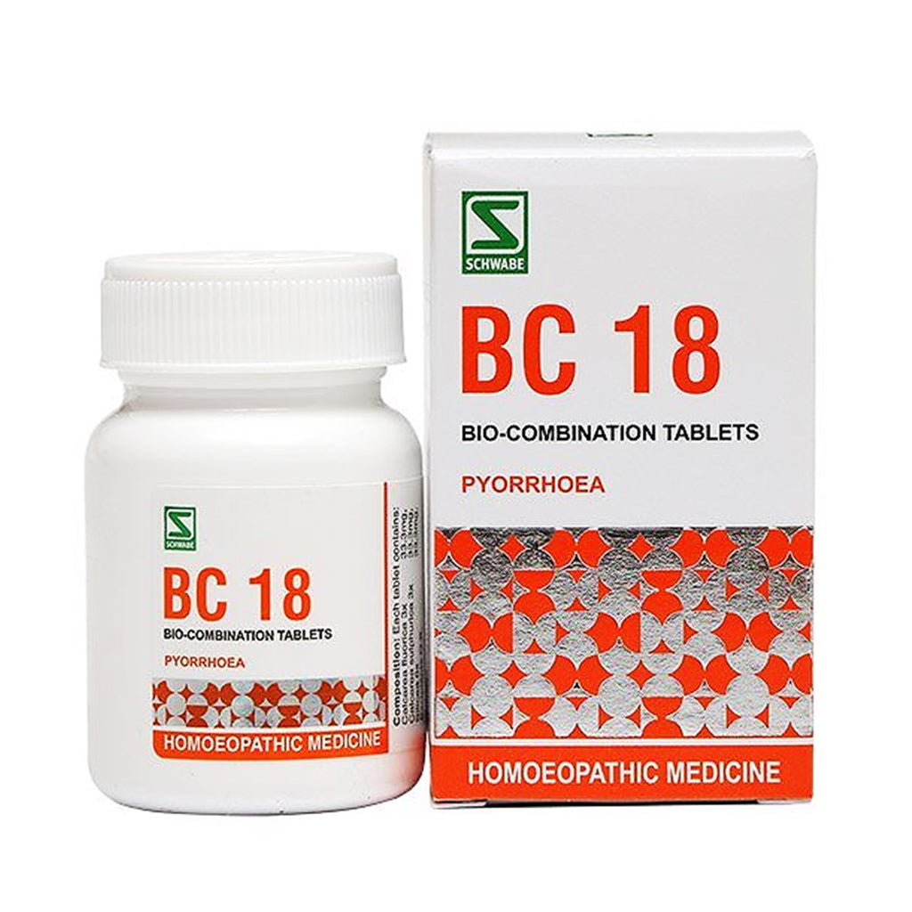 Schwabe Biocombination 18 (BC18) tablets for Pyorrhoea, Bleeding Gums