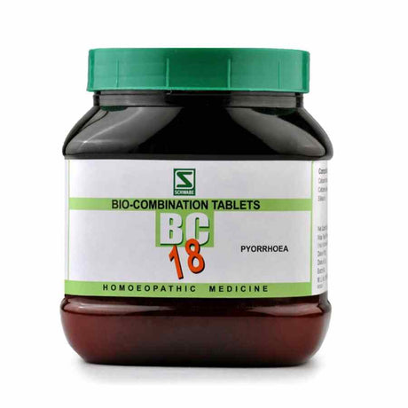 Schwabe Biocombination 18 (BC18) tablets for Pyorrhoea, Bleeding Gums 550 Gms Pack