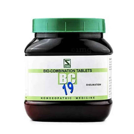 Schwabe Biocombination 19 (BC19) tablets for Rheumatism, Joint Pain of Legs/Arms, Sciatica, Lumbago 550 Gms Pack