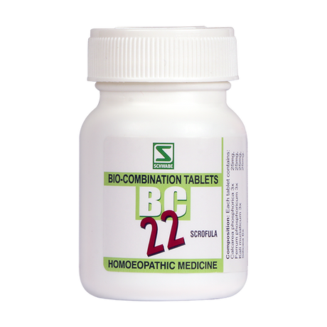 Schwabe Biocombination BC22 Tablet for Scrofula (Glandular Tumors)