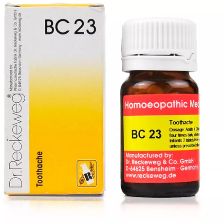 Dr. Reckeweg BC 23 homoeopathic medicine bottle and packaging on a white background
