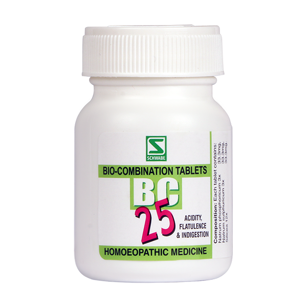 Schwabe Biocombination BC25 Tablets for Acidity, Flatulence, Dyspepsia, Indigestion