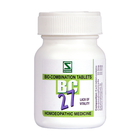 Schwabe Biocombination BC27 Tablets for Lack of Vitality, Debility, Trembling