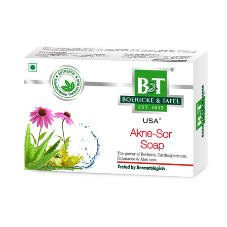 B&T Akne Sor Soap for Clear Skin with Berberis, Cardiospermum, Echinacea & Aloe vera