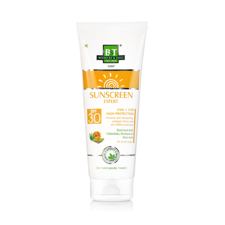 Schwabe B&T sunscreen cream with berberis aquifolium calendula SPF 30