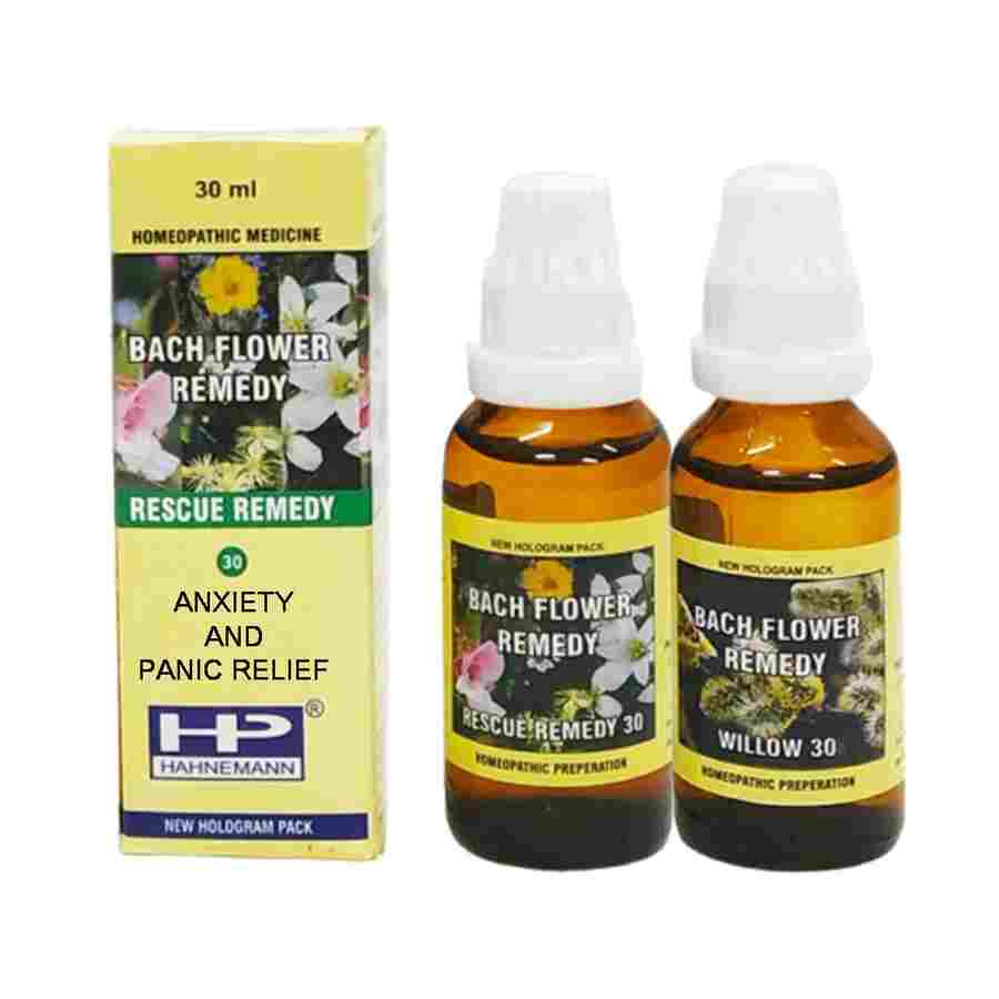 Hahnemann Bach Flower Remedy Mix  for Anxiety and Panic Relief, Bach flower remedy for pets during loud noises, natural emotional support for pets, pet anxiety and stress support, Bach flowers for pets during fireworks, Rescue Remedy for pet anxiety, Willow Bach flower for pets