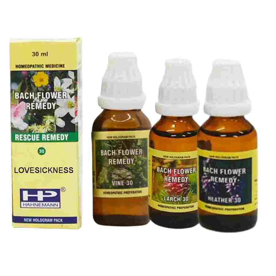 Hahnemann Bach Flower Remedy Mix Vine, Heather, Larch for Lovesickness