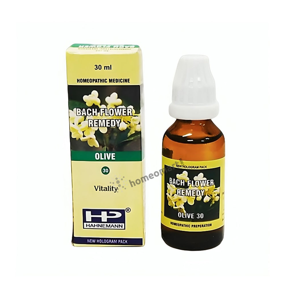Hahnemann Bach flower remedy Olive for exhaustion, fatigue