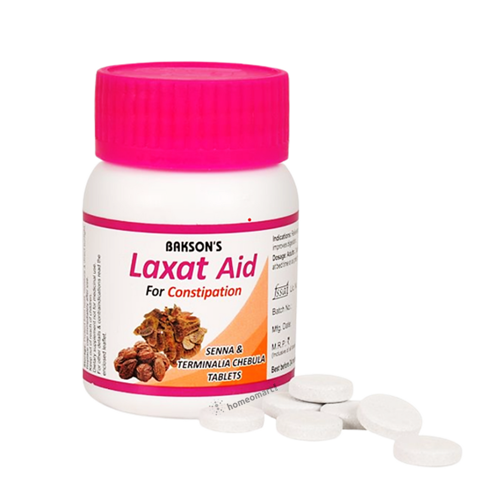 Bakson Laxat Aid Tablets homeopathy constipation