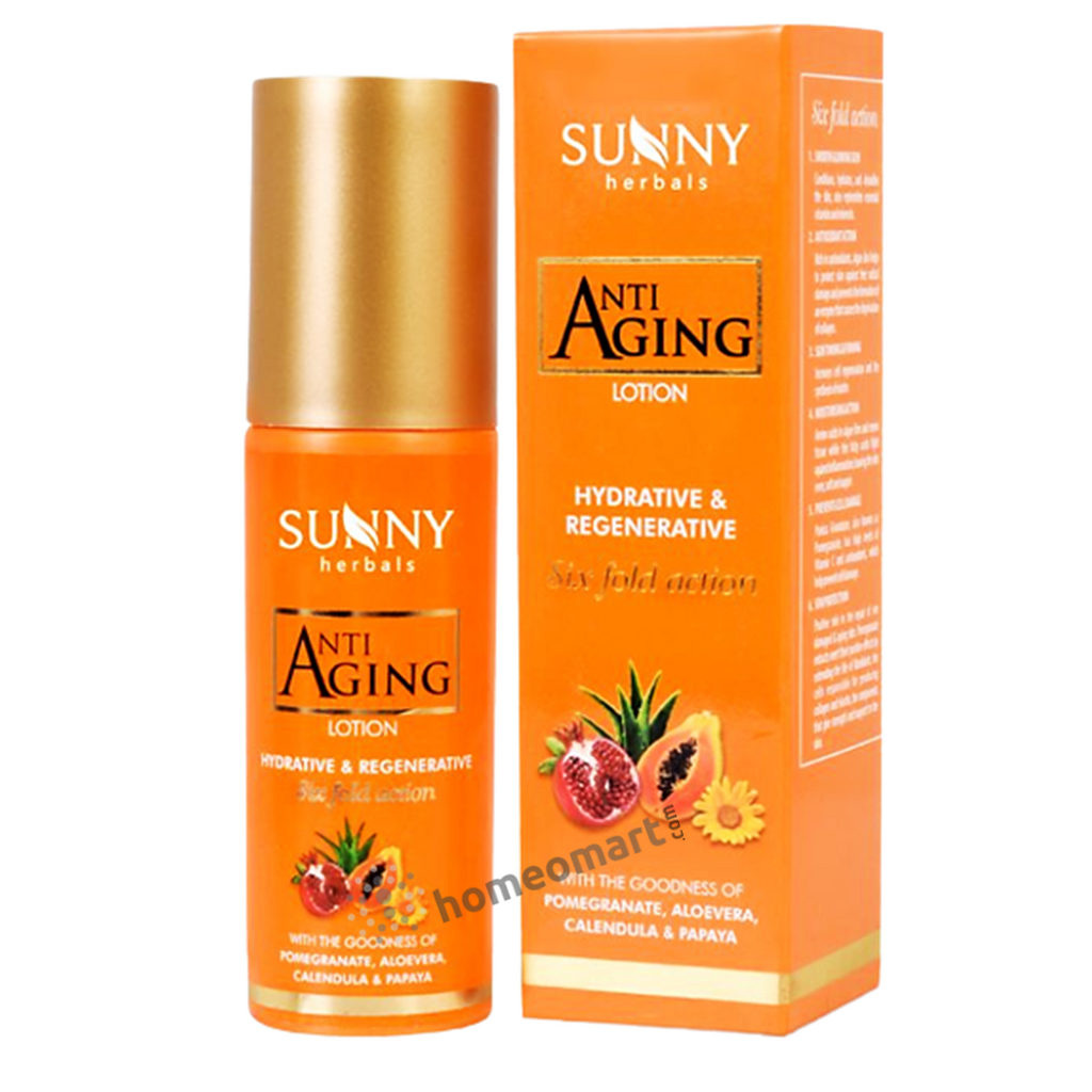Bakson's Sunny Anti Aging lotion with aloevera and calendula.