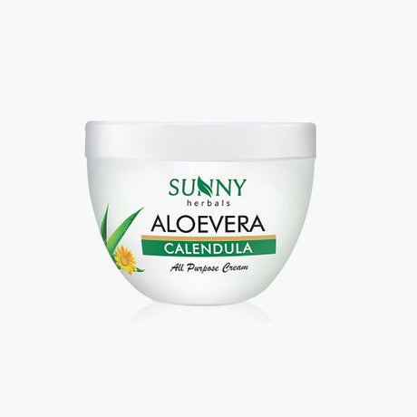 Aloe vera calendula cream benefits for scars and sunburn, dry skin