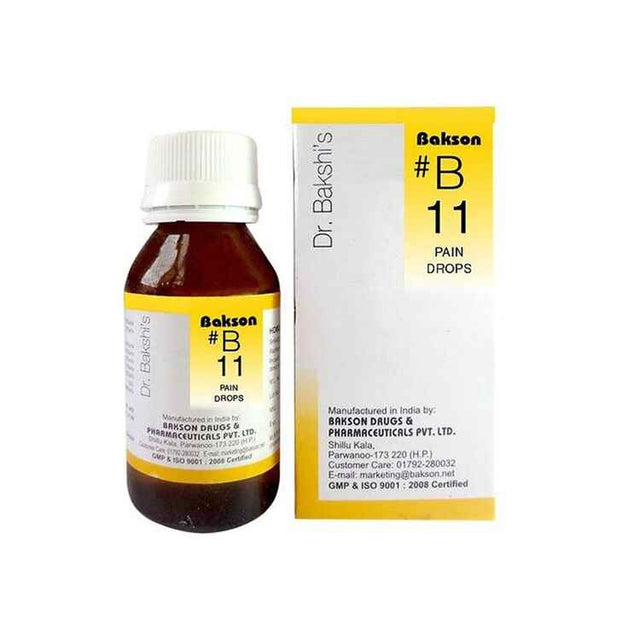 Dr.Bakshi B11 Pain drops - Homeopathy Analgesic, Pain Killer