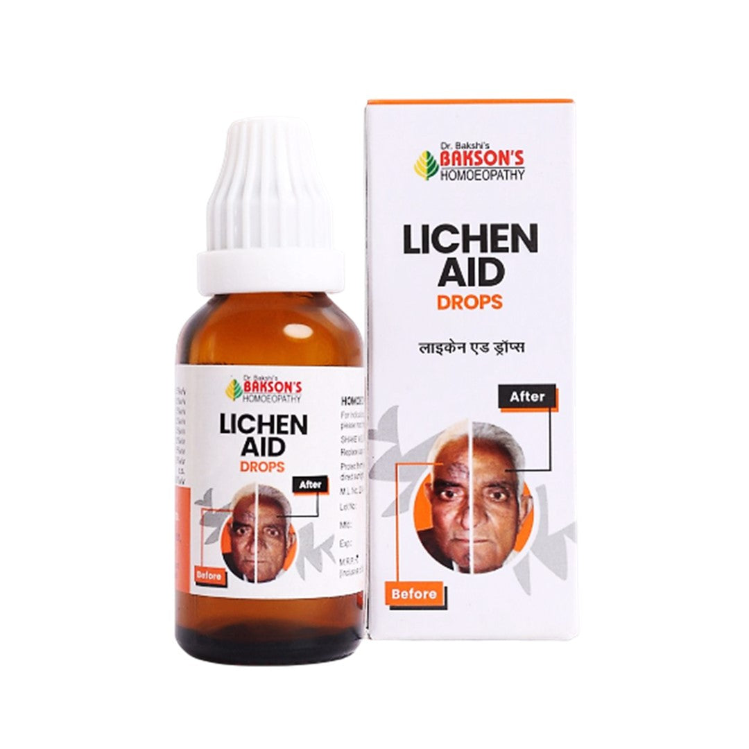 Bakson Lichen Aid Drops - Relief for Lichen Planus Symptoms