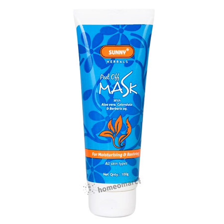 a tube of peel off mask with bakson branding on white background